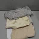 SwaddleMe by Ingenuity Monogram Collection Baby Swaddle, 100% Cotton, Improves Sleep & Calms Startle Reflex, 0-3 Months, Pocket Fold Design for Easy Changes, 1.0 TOG, 3-Pack - Born Free