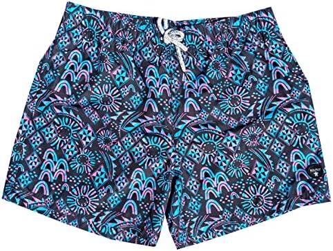 Molokai Men's Swim Trunks Quick Dry Elastic Waist Drawstring, L