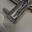 G-Promise All Metal Shower Diverter with Low Handheld Holder, 3-Way Diverter Valve with Pause Mode for Handheld and Fixed Shower Head, 4-Settings Universal Bathing System Replacement Part(Chrome)