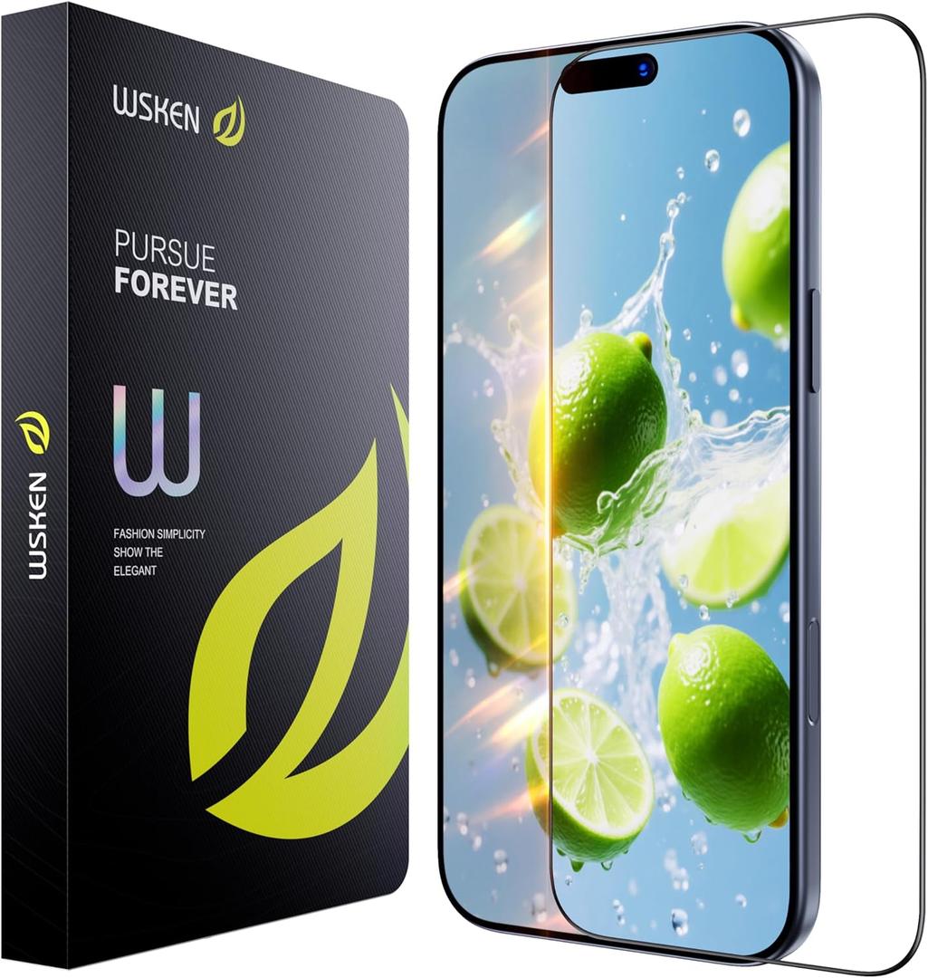 WSKEN for iPhone 17 Pro Max Screen Protector - AR Original Visual, [100% Anti Reflection] Shatterproof Screen Protector 17 Pro Max Anti Glare Tempered Glass with Zero Bubble Installation Box, 2 PCS