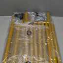 Sywhitta Double Rod Clothing Garment Rack, Rolling Coat Hanger with Bottom Mesh, Clothing Rack for Hanging Clothes, Coats, Skirts, Sweaters, Gold