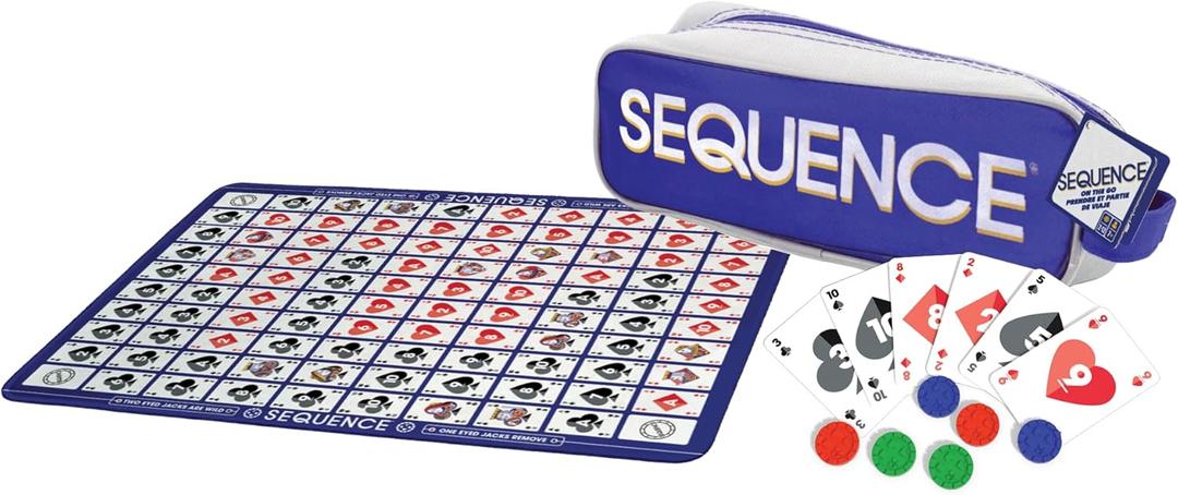 Goliath Sequence On-The-Go Game | Strategy Board Game with Canvas Travel Bag | 2-12 Players, Ages 7+