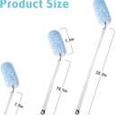 30 Count Heavy Duty Duster Refills with 3 ft Extendable Handle Starter Kit, Compatible with Swiffer Disposable Microfiber Feather Dusters for Cleaning Home