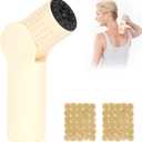 Gua Sha Moxibustion Massage Tool for Body, Portable Multi-Angle Adjustable Bian Stone Moxibustion Stick for Warming Massage Relaxation, Home/Travel/Outdoor Use (Come with 2 Set Moxa Sticks)