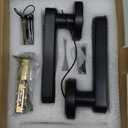 Fingerprint Door Lock Smart Voice Guidance Door Knob with Keyless Entry, Door Locks for Bedrooms, Home Hotel Office Apartment Rental House Fingerprint Door Knob, Easy to Install (Black) (Door thickness:1-9/16" to 2-3/16"(40-55mm))