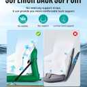 ZLX Paddle Board Seat with Back Support, Portable Kayak Seat, Air Pump Included, Universal Inflatable Seat for Adults, Foldable Ergonomic Design, Easy Install for Outdoor Fishing/Kayaking/Camping