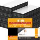 tutata Business Card Magnets, 2" x 3.5", 200 Pack, Strong Flexible Magnetic Tape, Self Adhesive Backings, for Fridge, Photos, Cards, Small Business Supplies