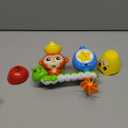 G-WACK Bath Toys for Toddlers Age 1 2 3 Year Old Girl Boy, Preschool New Born Baby Bathtub Water Toys, Durable Interactive Multicolored Infant Toy, Lovely Monkey Caterpillar, 2 Strong Suction Cups