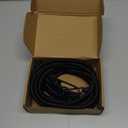 Heavy Duty Bungee Cords 36 inch, 10mm Thick Black Color Cord, 4 Pack with Marine Grade Plastic Coated Hooks for Tarp, Camping, and General Use