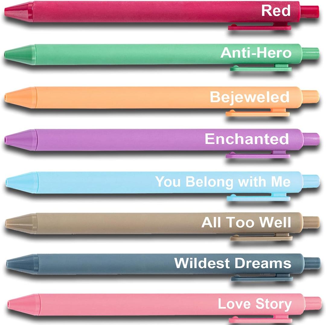 Taylor Gifts Merch, Cute Taylor Gel Pens, Office Supplies for Music Fans, Taylor Birthday Party Favors for Women, Nurse, Teacher