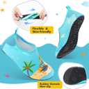 Toddler & Kids Water Shoes, Non-Slip Aqua Shoes for Boys & Girls, Lightweight Quick-Dry Sport Shoes for Beach & Swim (6.5 Toddler, Blue Truck)