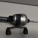 Zebco Dock Spincast Reel and Fishing Rod Combo, 42-Inch Durable Z-Glass Rod, Quickset Anti-Reverse Fishing Reel, Silver, 30
