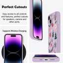 for iPhone 13 Case, Compatible with MagSafe, Cute Christmas Tree Magnetic Phone Case, Purple Liquid Silicone Soft Slim Fit Protective Cover for Women Girls