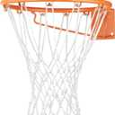 Heavy Duty Basketball Net Replacement All Weather Basketball Net Fits Standard Indoor or Outdoor, 12 Loop (White)
