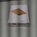 Acrylic Calculator with Stand, Battery and Solar Hybrid Powered Basic Calculator 12-Digit LCD Display, Home Office Desktop Accessories(Gold)