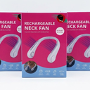 Rechargeable Neck Fan 3 Pack, White