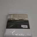 Diraysid 100% Blackout White Curtains Linen Curtains for Bedroom Grommet Thermal Insulated Room Darkening Drapes 