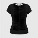 SOLY HUX Women's Y2K Gothic Graphic Tees Rivet Punk T Shirt Short Sleeve Cut Out Back Going Out Tops (Black, S)