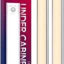 Under Cabinet Lighting, 3200mAh Rechargeable Motion Sensor Light Indoor, LED Battery Operated Cabinet Lights, Dimmable Closet Light, Wireless Under Counter Lights for Kitchen (2pack)