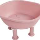 Sitz Bath Seat, Anti Slip Deeper Bowl Design for Postpartum Care Hemorrhoid Relief, Sealed Drain Outlet with Hanging Hole for Women After Childbirth, Hemorrhoid Sufferers, and (Pink)