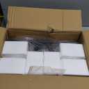 3-Light Bathroom Light Fixtures, Black Modern Vanity Lights with Milky White Frosted Glass Shades, Bathroom Wall Lamp for Mirror Kitchen Living Room Hallway Cabinet Porch