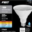 Feit Electric PAR38 LED Reflector Light Bulb, 325W Equivalent, 5 Color Temperatures (Soft to Daylight), Dimmable, 3000 Lumens, Outdoor/Indoor Bulb for Security & Accent Lighting, PAR38325DM5CCT