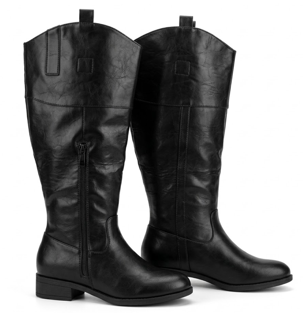 Boots, Black, Size 7