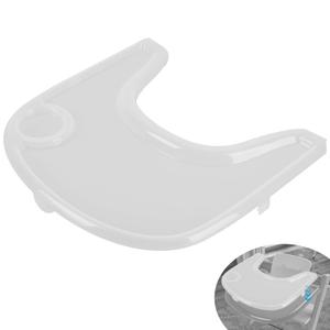 High Chair Tray Cover Compatible with Stokke Tripp Trapp Chair with Cup Holder - Smooth Surface and Strong Suction - Made with Food-Safe Plastic (BPA BPS BPF Lead Phthalate Free) - Clear
