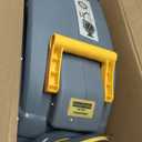 GLAHODEN Retractable Garden Hose Reel 5/8 in x 100 ft Upgraded UV Resistant Heavy Duty Automatic Hose Reel Wall Mount 3/4 in Brass Fitting 9 Pattern Nozzle Any Length Lock Slow Retraction 180 Swivel (Light Gray)