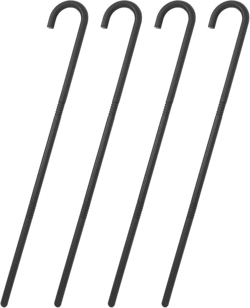 4pcs Magician Prop Canes: 34.58Inch Plastic Magician Crutch for Cross-Dressing Costume - Cosplay Walking Canes for Men Women