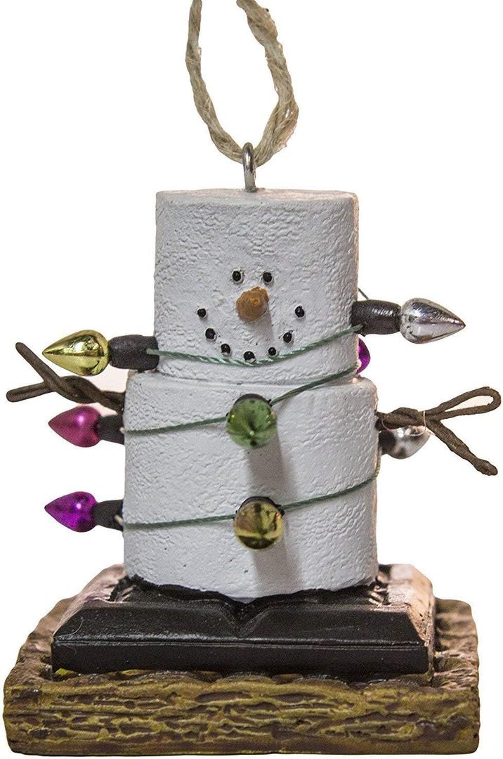 Midwest-CBK S'Mores Wrapped Up in Lights Resin, Christmas/Everyday Ornament