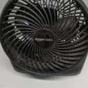 Amazon Basics Air Circulator Desk Fan for Bedroom, Home and Office, 90-Degree Tilt Head, 3 Speed Settings, Cooling, 35 Watts, Black, 11.1"W x 6.3"D x 10.9"H