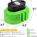 Pool Cover Pump Above Ground, Water Pump for Pool Draining, Submersible Water Pump Sump Pump with 16 Ft Drainage Hose & 25 Ft Extra Long Power Cord (650GPH-Green, Green)