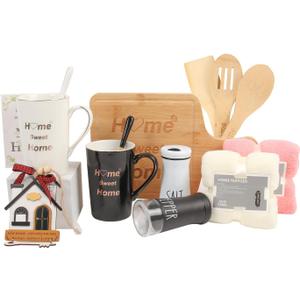 House Warming Gifts New Home, 12 Pcs Housewarming Gift Ideas, New House Gift Basket for Homeowners Couples Women, Closing Gifts for Home Buyers