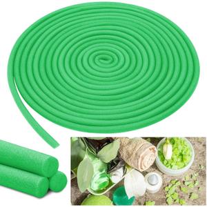Frienda Noodle Rope 40 ft 5/8 Inch Craft Foam Pool Tube Versatile Foam Rod Cylinder for Modeling, DIY Arts and Crafts Supplies (Dark Green)