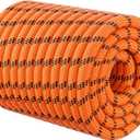 Double Braided Arborist Rigging Rope - 3/4 in X 220 ft 24 Strands Rappelling Outdoor Pulling Heavy Duty Polyester Bull Rope for Swing Tree Work Camping Rescue Hiking Logging - Orange