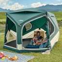 4 Person Instant Cabin Tent, Easy 60 Second Setup Family Tents for Camping, Pop up Camping Tent, Large Waterproof Tents for Outdoor Camping, Spacious Interior, Upgraded Ventilation