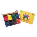 S&S Worldwide Color Splash! Chubby Crayons. Easy To Grip Chunky Crayons For Kids & Seniors, Divided Box For Sorting, 12 ea of 8 Bright Colors, 2-3/8"L x 7/16" diam. No wrappers, Non-Toxic, Pack of 96.