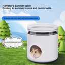 Hamster Hideout, Hamster Cage Habitat Creative Cooling Hamster Bed, 2 Ice Packs Included,Hideouts for Syrian Dwarf Hamsters Guinea Gerbils Lemmings or Other Similar-Sized Small Pet