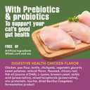 Get Naked Digestive Health Crunchy Cat Treats 6oz - Chicken Flavor, Grain-Free Cat Probiotics for Indoor Cats, Supports Healthy Digestion, Dental Health & Immunity, Made in The USA (EXP 03/30/27)