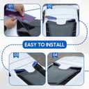 Rear Window Spoiler Trim Strips Compatible with Chevrolet Corvette C8 2020-2025, ABS Rear Trunk Upper Window Spoiler Wickers, Reduce The Wind Noise, for Coupe, 2PCS (Blue)