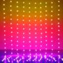LED Curtain Lights, 10ft x 10ft 300 LED RGB Color Changing String Fairy Lights Curtain with Smart APP Control, Music & Voice Sync for Bedroom Backdrop Indoor Outdoor Christmas Decorations