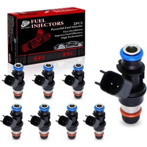 8Pcs 12580681 GM19421333 Fuel Injectors,Compatible w/Chevy 4.8L 5.3L Tahoe Silverado 1500 Express 2500 2007 2008 2009,Compatible w/GMC 4.8L 5.3L 6.0L Yukon Xl Sierra 1500-2 Holes