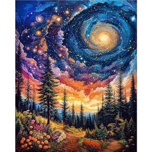 cviokrdu Landscape Paint by Numbers Kit for Adults - Scenery Adult Paint by Number Kits on Canvas, DIY Oil Painting for Gift Home Wall Decor (16x20inch)