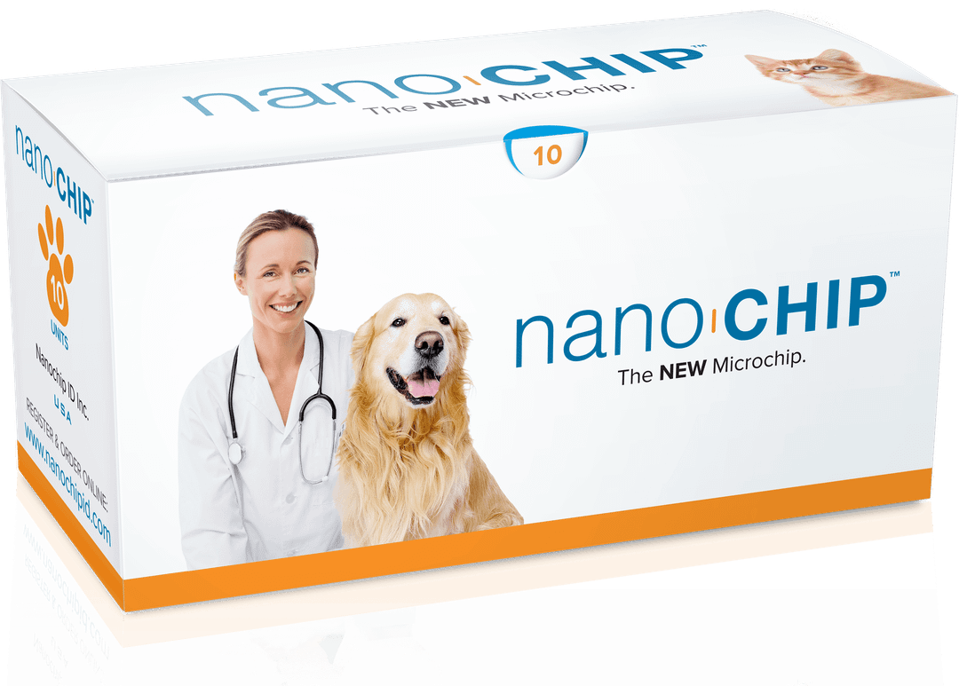 Box Of 10 Ten Nanochip Pet Microchip 134.2KHZ Iso Standard Us Seller Free Shipp