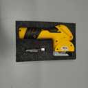 Cordless Electric Scissors, Fast Charging Rechargeable Cardboard Cutter with Replaceable Blades and Long-Lasting Battery, Effortless Cutting for Cloth, Fabric, Plastic & Leather (Yellow-black)