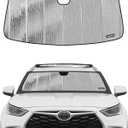 Windshield Sun Shade for Toyota Highlander 2020-2025,Durable Front Window Sun Shade Shield, Adaptable Summer Winter Sunshade (silver-astraguard)