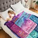 Horse Gifts for Girls Women, Soft Flannel Horse Throw Blanket, Just A Girl Who Loves Horses Blanket, Birthday for Horses Lovers, 80" x 60"