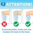 100% Waterproof Cast Covers for Shower Leg - 2pk - Tight Seal - Reusable Adult Half Leg Cast Protectors - Knee, Ankle, Foot - After Surgery Bandage and Dressing Cast Bag for Wounds and Burns