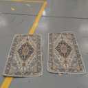 nunubaby Washable Pee Pads for Dogs, Stylish, Non-Slip and Leak-Proof Pee Pads. Reusable Potty Pads for Dogs for Crates and Floors.(Beige/Multi, 24" x48" )